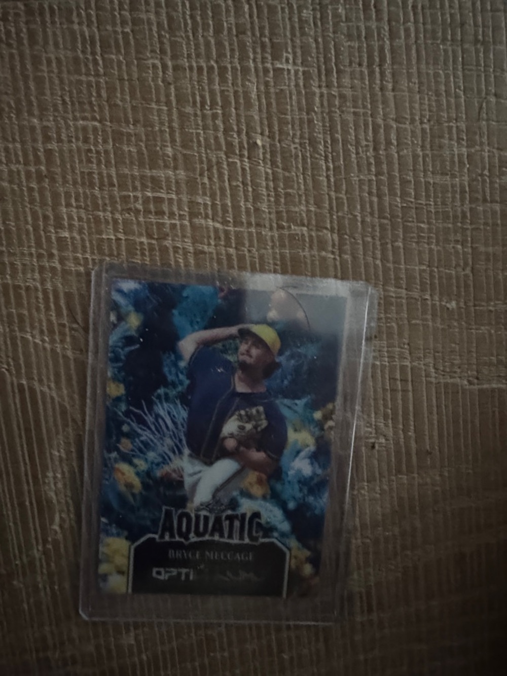 Topps Aquatic Baseball Card - Blue & Yellow